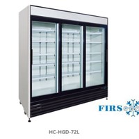 Tủ mát 3 cánh kính cửa trượt FIRSCOOL HC-HGD-72L