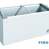 Tủ đông nằm nắp kính cong xiên Firscool G-F498 OCG