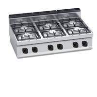 Bếp Âu 6 Họng Dùng Gas Bertos G7F6BPW