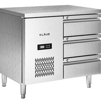 Bàn mát inox 3 ngăn kéo Klaus KDC-1.1-1W
