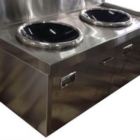 Bếp từ đôi công nghiệp mặt lõm