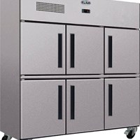 Tủ mát 6 cánh inox Klaus KUC-C-6HD