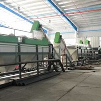 Dây chuyền giặt tái chế nhựa đầu ra cao 2000KG / h