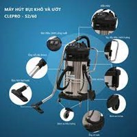 Máy hút bụi - nước CLEPRO S2/60 (2 motor)