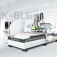 Máy CNC NESTING 1 đầu thay dao tự động 12 mũi + cụm khoan HK-8LG