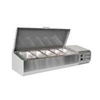 BÀN SALAD 1M8 NẮP INOX FURNOTEL FET18030CS