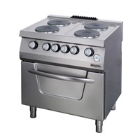 Bếp Âu 4 Họng Có Lò Nướng Dùng Điện Ozti OSOEF 8070           