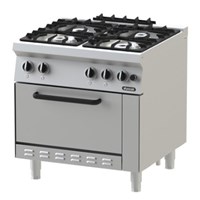 Bếp Âu 4 họng có lò nướng Nayati NGR 8-75 ME