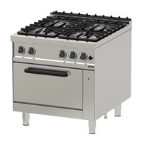 Bếp Âu 4 họng có lò nướng Nayati NGR 8-90 GR