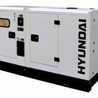 Máy phát điện 16KVA – 17KVA diesel Hyundai DHY16KSE 3 pha với vỏ chống ồn đồng bộ