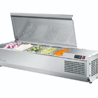 Bàn salad cánh inox để bàn Turbo Air CTST-1200