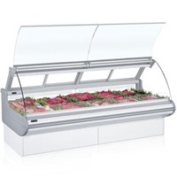 Tủ Mát Trưng Bày Thịt Mặt Cong Nâng Lên OPO E0M1-CL