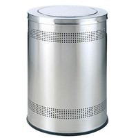 Thùng rác inox tròn nắp lật 30l giá rẻ BHA35ZDC