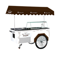 Xe đẩy tủ trưng bày kem Easybest ICE CART 10