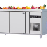 Bàn salad quạt gió 2 cánh inox Kusami KSM-2MI1576