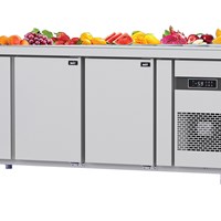 Bàn salad quạt gió 3 cánh inox Kusami KSM-3MI1876