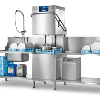 Máy rửa chén có hút mùi Hobart PROFI AMXS-10B 