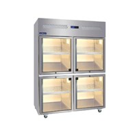 Tủ mát 4 cánh kính Hisakage SRVG-140