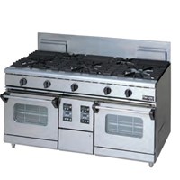 Bếp Âu 5 họng dùng gas kèm lò nướng đối lưu Maruzen RGR-1575WXD