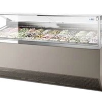 Tủ trưng bày và bảo quản gelato ISA Supercapri AE45 L 1847 x D 1110 x H 1352