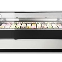 Tủ trưng bày và bảo quản gelato ISA Stratos 120+50 L 1685 x D 1200 x H 1254