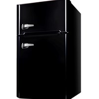 Tủ lạnh 2 ngăn phong cách Retro màu đen COBI CB-127B