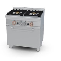 Bếp âu 2 đầu đốt dùng gas và lò nướng gas Lotus CF2-68G