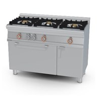 Bếp âu 3 đầu đốt dùng gas và lò nướng điện (cửa kính) Lotus CFM3-612GEMV