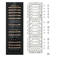 Tủ bảo quản rượu vang Kolner BI-323T