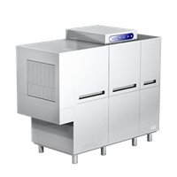 Máy rửa chén băng tải bên trái 3200 đĩa mỗi giờ ATA ATR3200ES