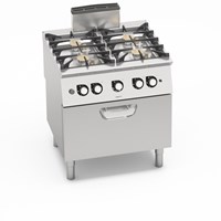 Bếp Âu 4 họng kèm lò nướng gas 2/1 GN Bertos SG7F4+FG