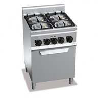Bếp Âu 4 Họng Kèm Lò Nướng Điện Bertos G6F4PW+FE1