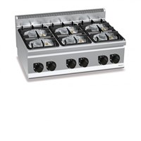 Bếp Âu 6 Họng Dùng Gas Bertos G6F6BPW