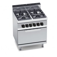 Bếp Âu 4 Họng Kèm Lò Nướng Điện Bertos G7F4+FE