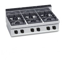 Bếp Âu 6 Họng Dùng Gas Bertos G7F6BP 