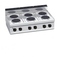 Bếp Điện 6 Vùng Nấu Tròn Bertos E7P6B
