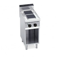 Bếp Điện 2 Vùng Nấu Vuông Có Tủ Dưới Bertos E7PQ2M