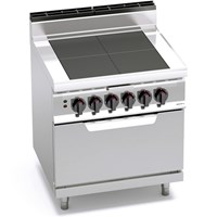 Bếp Điện Mặt Phẳng 4 Vùng Nấu Có Lò Nướng Điện Bertos E7TPQ4+FE