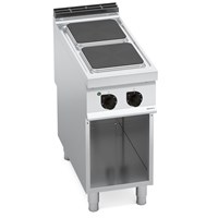 Bếp Điện 2 Vùng Nấu Vuông Có Tủ Dưới Bertos E9PQ2M