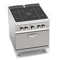 Bếp Hồng Ngoại 4 Vùng Nấu Có Lò Nướng Điện Bertos SE9P4P/VTR+FE2