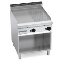 Bếp Chiên Nửa Phẳng Nửa Rãnh Dùng Gas Có Tủ Dưới Bertos G9FM8M-2