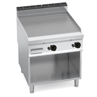 Bếp Chiên Phẳng Rãnh Dùng Gas Có Tủ Dưới Bertos G9FR8M-2