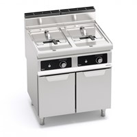 Bếp Chiên Nhúng Dùng Gas Có Tủ Bertos GL15+15M-BF