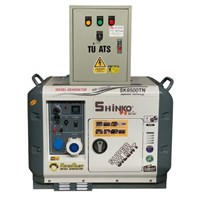 Máy Phát Điện 5Kw Shinko SK6500TN + Đồng Bộ ATS