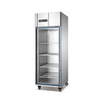 Tủ Đông Đứng 1 Cánh Kính Meichu GN550BTG/S