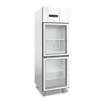 Tủ Mát Đứng 2 Cánh Kính Meichu GN550TNG2/S