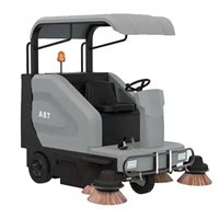 Máy quét rác ngồi lái HiClean A87 (dùng bình)