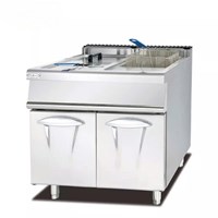 Bếp chiên nhúng dùng gas 2 ngăn 28L Kolner GF-785