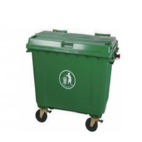 Thùng rác có nắp đậy - Có bánh xe Kolner KH07660