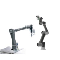 Robot cộng tác TM5S mới của Techman AI Cobot Arm CNC với kẹp robot dùng để lắp ráp, vặn vít, nhặt đồ trong không gian 3D